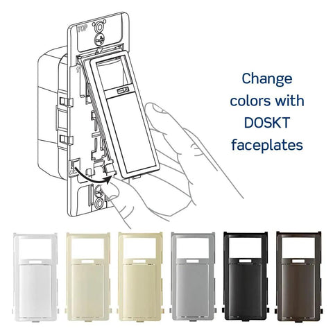 Motion Sensor Light Switch Auto On Off No Neutral Wire Needed 5A Easy Install Shallow Wallbox Single Pole Or 3 Way Wiring DOS05 1LZ