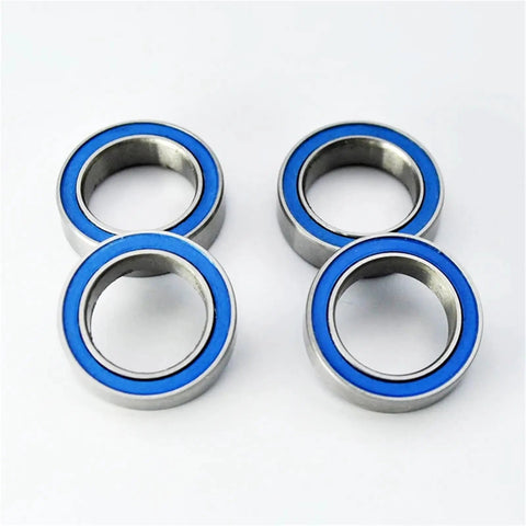 Blue Rubber Sealed 10x15x4mm Ball Bearings For RC Cars With 10mm Inner Bore 2RS Miniature Bearings High Precision And Smooth Spin Beefy Durable Great For Hobbies 10 Pack