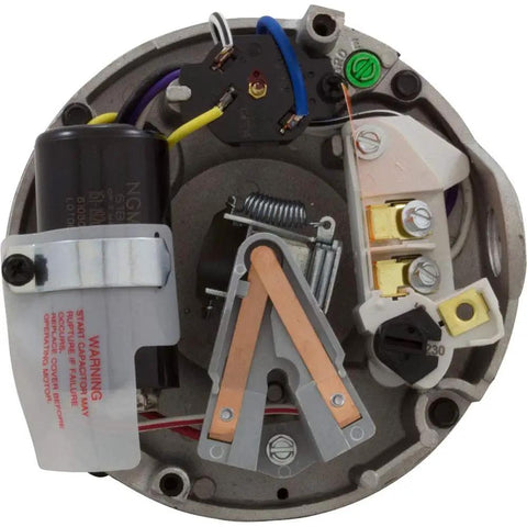 Internal components of Beefed Up One Horsepower Round Flange Replacement Motor For HVAC Fans 3450 RPM With Corrosion Resistant Outer Shell
