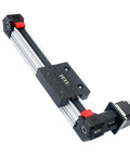 Dual Rail Belt Driven Linear Motion Stage With Nema 23 Stepper Motor Ready To Roll For DIY CNC 3500mm Stroke, black aluminum