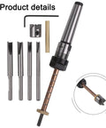 8 Piece Pen Turning Mandrel Kit With 7Mm Drill Bit And Carbon Steel Cutting Shafts For Woodworking Lathes compatible parts and tools.