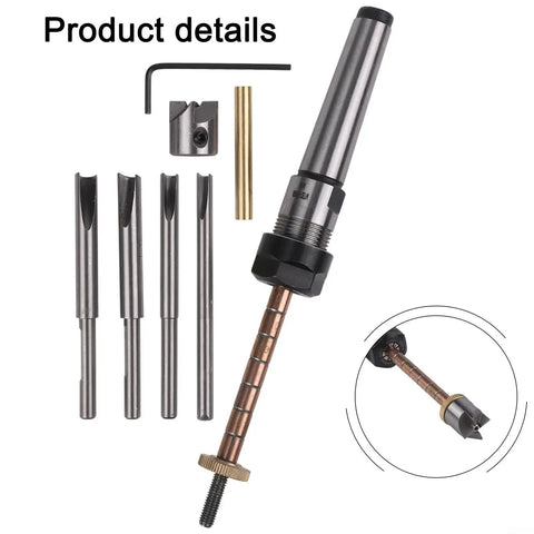 8 Piece Pen Turning Mandrel Kit With 7Mm Drill Bit And Carbon Steel Cutting Shafts For Woodworking Lathes compatible parts and tools.