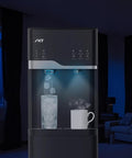 Hot And Cold Water Dispenser With Built In Ice Maker Bottom Loading 5 Gallon System Bullet Ice Up To 22 Lbs Per Day LED Display