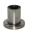 25mm Round Flange Linear Motion Bushing Ball Bearing LMF25UU For CNC And 3D Printer Guides, Carbon Steel Construction, 8mm Flange