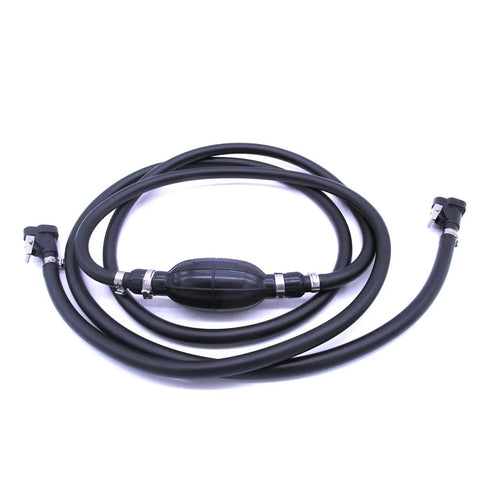 Gas Line Kit For Outboard Fuel Line With Hose And Primer Bulb, Eight Foot Long, Five Sixteenth Inch Inner Diameter