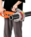 Heavy Duty Electric Pipe Threader 2300W Portable Threading Machine With Six Die Set For Iron Galvanized PVC Pipes in use.