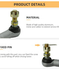 Honda Tie Rod End Kit For FourTrax Rancher Rubicon Rincon Foreman And TRX ATV Models 200 250 300 350 400 420 450 500 520 650 680 FL400 Replacement Steering Linkage, metal and rubber, fixed pin
