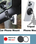 MagSafe Car Phone Mount Base with 17mm Ball Socket and Ultra Strong N52 Magnets for a Secure On The Go Hold Durable Phone Car Mount Accessory