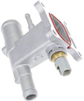 Direct Bolt On Aluminum Water Outlet Assembly With Coolant Sensor Plug And Go Upgrade Ditches Brittle OEM Plastic for heavy duty use.