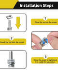 Installation steps for Eight Size Stainless Steel Battery Bolts And Nuts Kit For Motorcycle ATV Bike Scooter