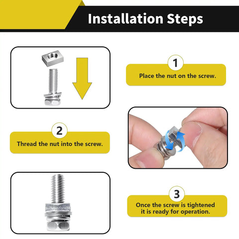 Installation steps for Eight Size Stainless Steel Battery Bolts And Nuts Kit For Motorcycle ATV Bike Scooter