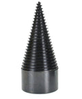 Heavy Duty Firewood Drill Bit With Removable Wood Splitter Cone made of high carbon steel, designed for log breaking and splitting.