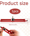 Dead On Double Sided Contour Scribe Tool With Smooth Tracking Pulleys For Exact Wall And Mold Edge Copying Adjustable Aluminum Frame dimensions 300mm and 30mm