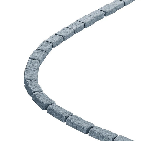 Curved Faux Stone Landscape Edging Kit No Dig Border For Lawn And Garden Flexible Stone Look Edging For Flower Beds Driveways And Yards