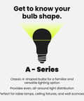 A19 LED Light Bulb 60W Equivalent Dimmable 800 Lumens 3000K Warm White E26 Medium Base UL Listed Damp Rated logo image
