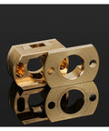 Upgrade Your 3D Printer With This Smooth Brass Oldham Coupling For Ender 3 V2 And CR10S Pro Make Z Axis Moves Way More Stable By Cutting Down Jams And Vibration On T8 Lead Screws brass coupling, 8mm bore