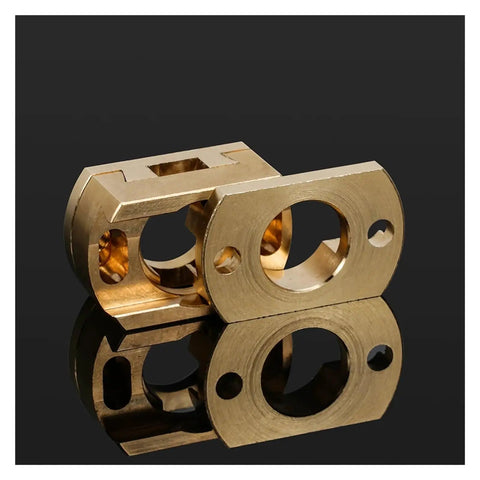 Upgrade Your 3D Printer With This Smooth Brass Oldham Coupling For Ender 3 V2 And CR10S Pro Make Z Axis Moves Way More Stable By Cutting Down Jams And Vibration On T8 Lead Screws brass coupling, 8mm bore