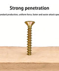 Flat Head Wood Screws Set Assortment 360 Pieces With Phillips Driver Bit Self Tapping Screws For Wood And Metal Zinc Plated Countersunk Full Thread Easy To Install Durable Bit Included Ideal For DIY Home Projects, zinc screw in wood