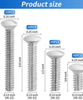 Top Shelf 120 Piece White Wall Plate Screw Kit With Four Standard Thread Sizes For Outlet Covers Light Switches And Faceplate Fasteners No Sweat Setup Smooth Install Daily showing four screw types and sizes.