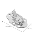 Heavy Duty 10 Pack Silver Metal Luggage Buckle Iron Clasp Draw Toggle Latch With Spring Lock For Box Hasp Closure