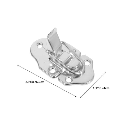 Heavy Duty 10 Pack Silver Metal Luggage Buckle Iron Clasp Draw Toggle Latch With Spring Lock For Box Hasp Closure