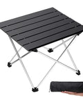 Portable Aluminum Camping Table With Foldable Aluminum Table Top And Stable Triangle Frame No Fuss Easy Carry For Outdoor Adventures