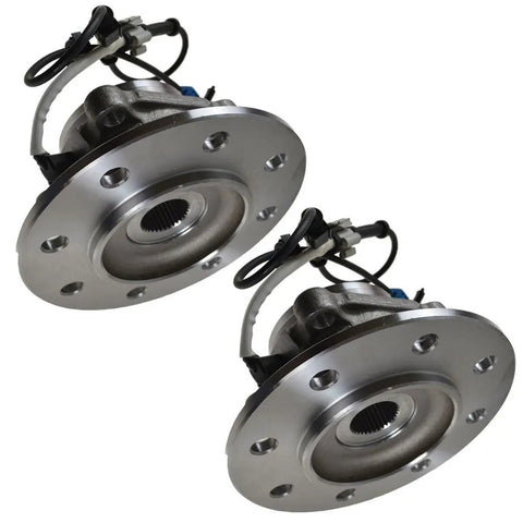 Heavy Duty 12 Piece Steering Suspension Front End Kit With Ball Joints Tie Rods Wheel Hubs Pitman Arm For 1999 2000 Chevy K2500 wheel hubs, metal construction