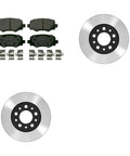 Rear Disc Brake Kit With Ceramic Pads And Rotors For Jeep Renegade 2020 Model showing pads, rotors, and hardware
