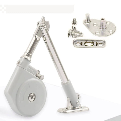 Nickel-plated steel Lid Stay 105 Degree Open With Soft Close For Toy Chest And Upward Top Opening Doors Kid Safe Easy Install Hinge Kit