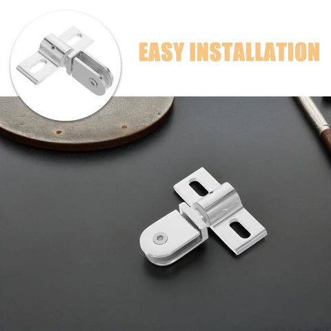 Four Pack Built Tough Heavy Duty Frameless Glass Shower Door Hinges With Bidirectional Opening Micro Adjustment Alignment Alloy