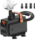 Beast Submersible Pond Pump With Adjustable Flow Up To 600GPH 2270 LPH 35W for fountains and waterfalls, with accessories