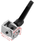 Two Pack Beefy Alloy Swivel Hinge With Handle For Aluminum Extrusion Connectors 0 To 180 Degree Pivot Joint M6 Hole Zinc Alloy Silver Ideal For DIY Projects And Garage Builds For Automotive And Home Workshop Setups, 20x20x28mm