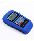 Dead On Reading Digital Leeb Hardness Tester With Beefy Metal Housing And Simple Usb Pc Hookup For Rockwell Brinell Vickers Scale Gauge Job Plus Crisp Backlit Lcd Screen Gear, showing compact blue hardness meter with digital display.