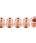 Durable 85 Amp Plasma Cutter Nozzle Tips and Consumables for Max85 Torch, five copper tips for heavy-duty cutting.