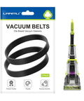 Replacement Vacuum Belt Duo Pack For Bissell PowerForce TurboClean ProHeat 2X Revolution Pet Pro Carpet Cleaners packaging and vacuum cleaner