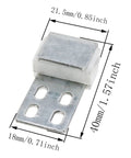 Tough As Nails 12 Pack 4 Hole S Curve Upholstery Spring Clips For Sofa Couch Frame Repair Rust Resistant Nickel Plated Furniture Hardware Quick Fix Essentials, measuring 40 x 21.5 x 18mm.