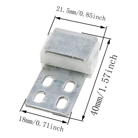 Tough As Nails 12 Pack 4 Hole S Curve Upholstery Spring Clips For Sofa Couch Frame Repair Rust Resistant Nickel Plated Furniture Hardware Quick Fix Essentials, measuring 40 x 21.5 x 18mm.