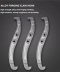 Alloy forging claw hook components of Beefy Hydraulic Gear Puller Kit With Convertible 2-Jaw And 3-Jaw Design