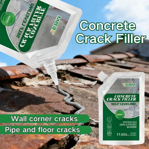 Tough As Nails High Heat Concrete Crack Filler For Outdoor Kitchens And Fire Pits With Heavy Duty Masonry Sealer on a roof, sealing cracks.