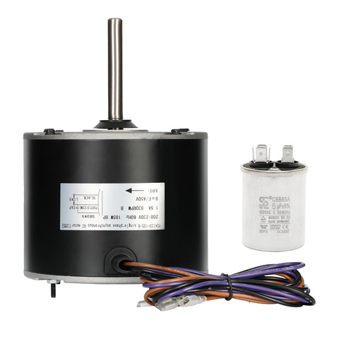 1/4 HP Condenser Fan Motor Replacement For Goodman Central AC Units 208 230V 1 Speed 830 RPM Permanently Sealed 3 Wire Easy Install