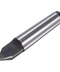 MT4 Half Notched Lathe Dead Center Morse Taper 4MT 60 Degree Lathe Drill Tool in durable steel, angled view