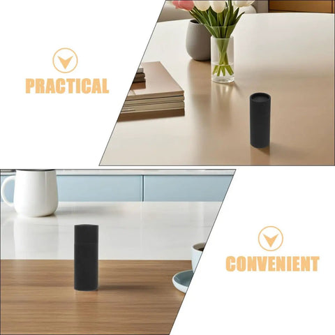 10 Pack Black Kraft Paper Mailing Tubes With Lids 20ml Food Safe Round Cardboard Cylinders on desks, showing practicality and convenience.