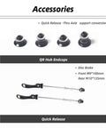Accessory kit for Carbon Fiber Road Bike Wheelset 50mm Deep 700c Clincher Tubeless Disc Center Lock Rims Wave Profile For Aero