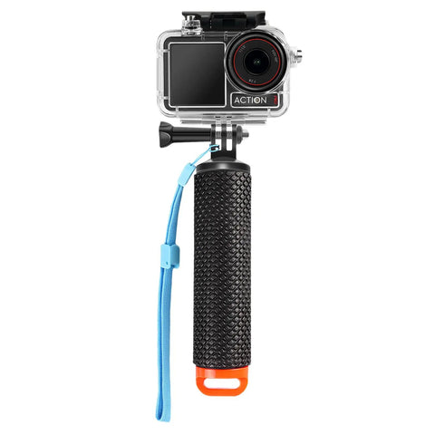 Waterproof Case With Floating Grip For DJI Action 5 Pro Action 4 And Action 3 Cameras, 50M 164FT Deep Dive Housing For Snorkeling And Swimming