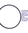 Premium Tank Lid O Ring Seal Replacement For Star Clear Plus Pool Filters Fits C751 C900 C1200 U9 228 Models black O-ring seal