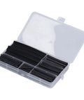 Must Have 170Pcs Heat Shrink Tubing Kit For Pro Grade Electrical Insulation Super Durable Polyethylene That Protects Wires From Overheating And Damage Perfect For Daily Auto Maintenance And Heavy Duty Cable Repair Jobs. black heat shrink tubing kit in plastic case, assorted sizes
