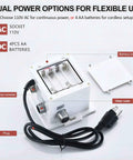 Chrome Touchless Bathroom Sink Faucet With Motion Sensor For 1 Or 3 Hole Installations Dual Power Supply 110V AC Or Battery Operated