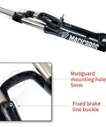 26 Inch Mountain Bike Suspension Fork With 100mm Travel For Disc And V Brakes 1 1/8 Inch Straight Steerer details