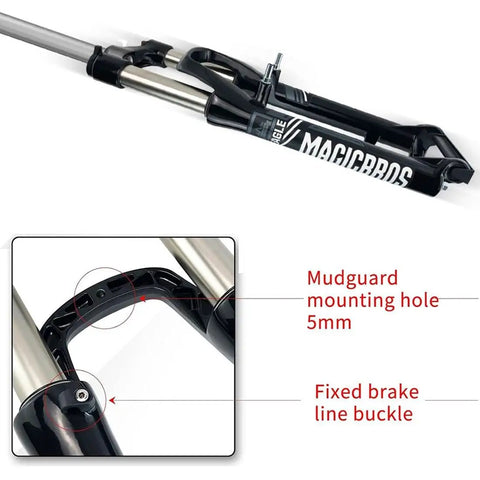 26 Inch Mountain Bike Suspension Fork With 100mm Travel For Disc And V Brakes 1 1/8 Inch Straight Steerer details