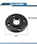 Five Eighths Inch UNC Thread Angle Grinder Nut Heavy Duty Hex Flange Replacement Part N134467 size details chart with dimensions.